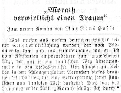Einer der Texte von Frisch in der NZZ vom 24. Dezember 1933 (Ausschnitt)